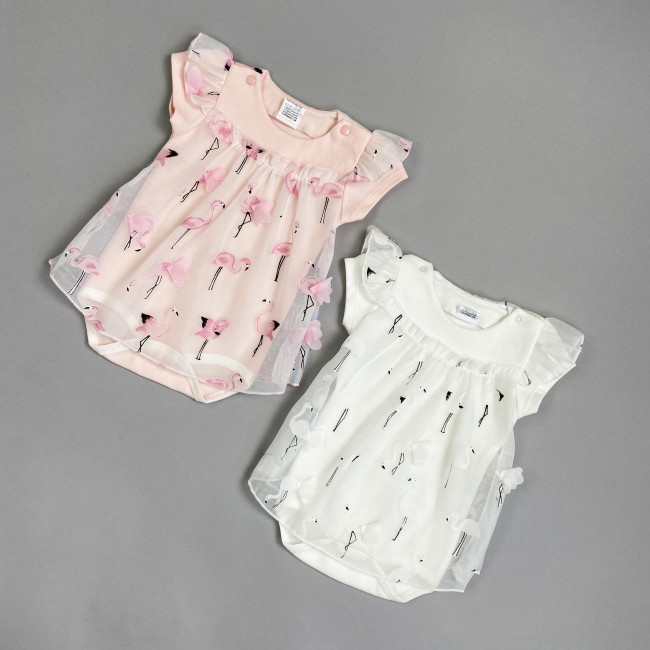 Боди-платье розовое, Фламинго Боди-платье розовое, Фламинго