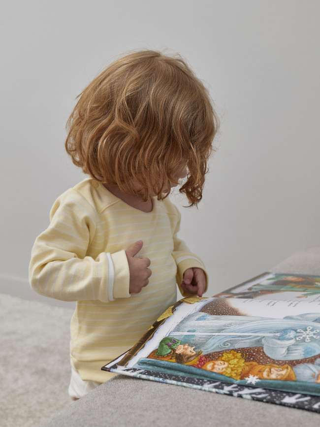 Боди детский, желтый, Нежная полосочка