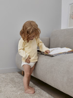 Боди детский, желтый, Нежная полосочка