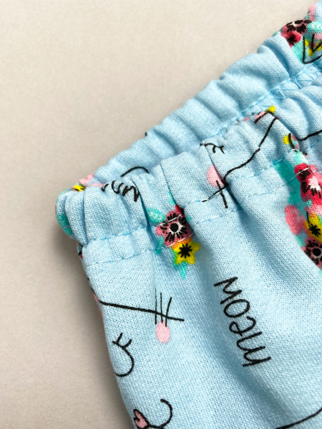 Детский утепленный костюм, голубой, Meow