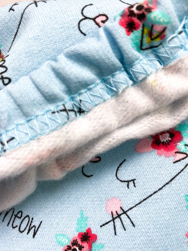 Детский утепленный костюм, голубой, Meow