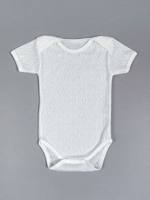 Боди с коротким рукавом, Пушинка, молочный Боди с коротким рукавом, Пушинка, молочный