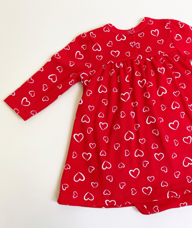 Боди-платье, Сердечки