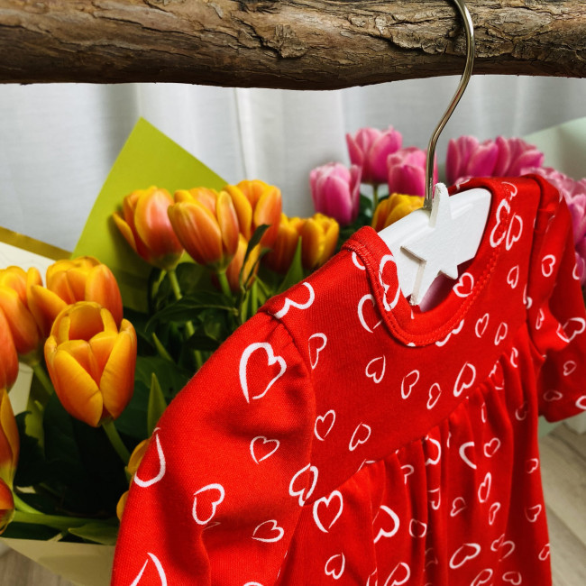 Боди-платье, Сердечки