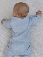 Кофточка детская, голубая, Нежная полосочка Кофточка детская, голубая, Нежная полосочка