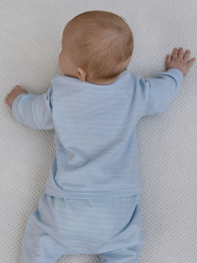 Кофточка детская, голубая, Нежная полосочка Кофточка детская, голубая, Нежная полосочка