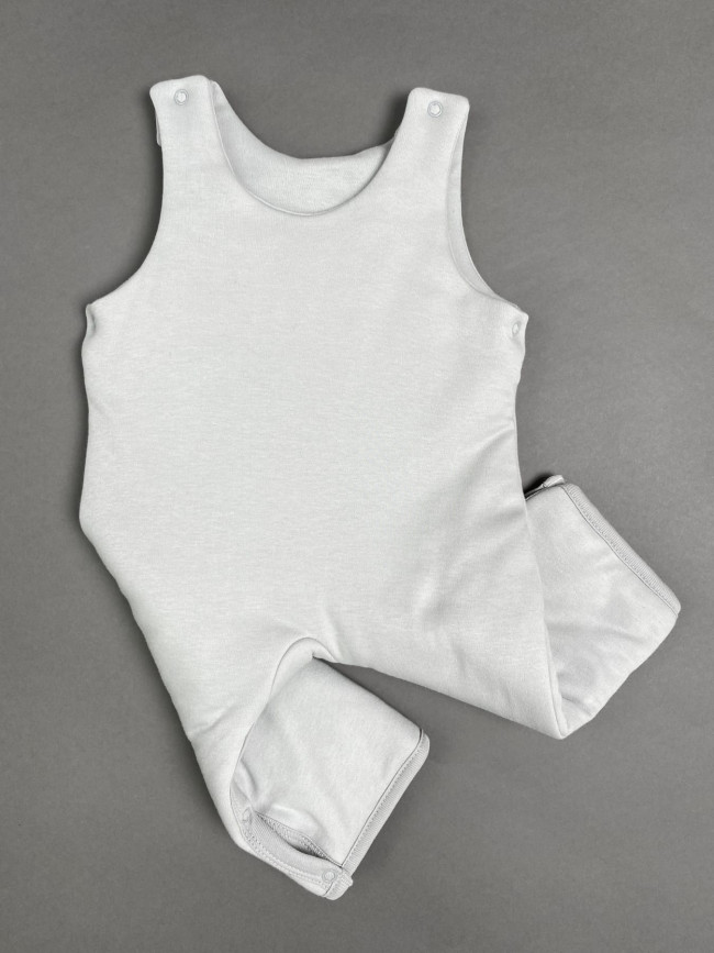 Комплект детский на синтепоне, серый, Вязаный микс