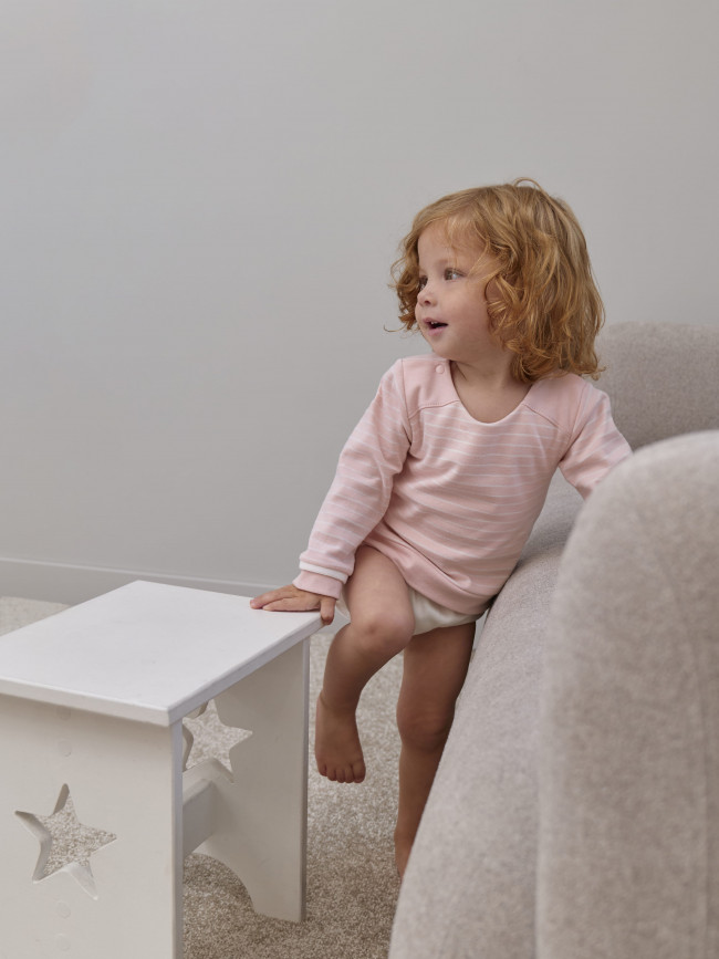 Боди детский, розовый, Нежная полосочка Боди детский, розовый, Нежная полосочка