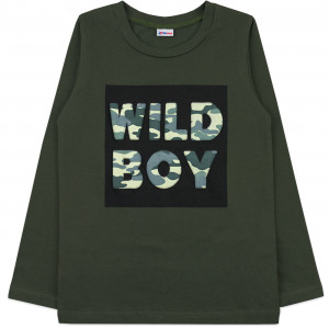 Джемпер для мальчика, хаки, Wild Boy