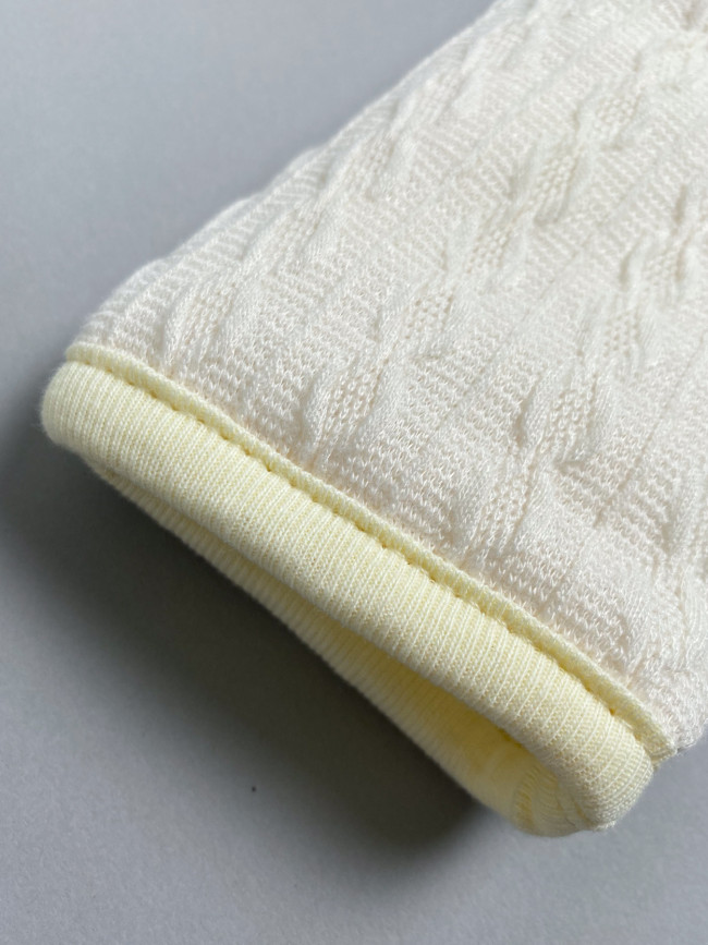 Комплект детский на синтепоне, молочный, Вязаный микс Комплект детский на синтепоне, молочный, Вязаный микс