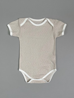 Боди с коротким рукавом, Пушинка, какао