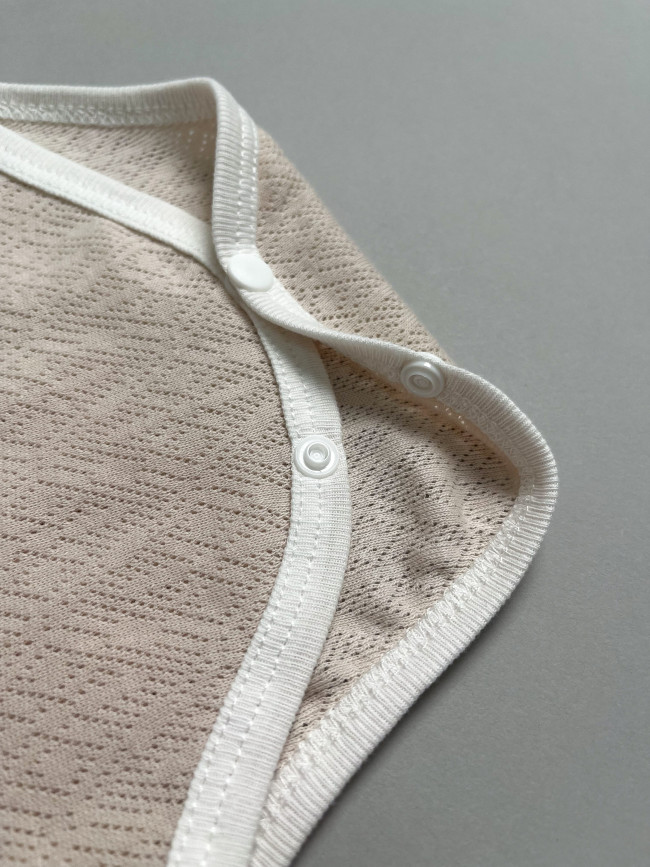 Боди с коротким рукавом, Пушинка, какао