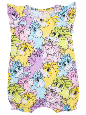Боди детское с коротким рукавом, Волшебные единороги