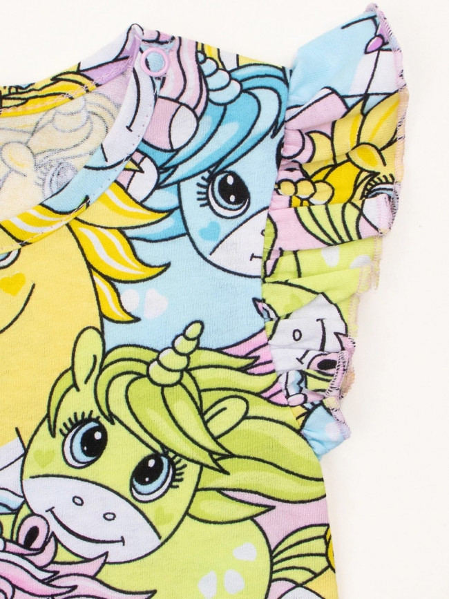 Боди детское с коротким рукавом, Волшебные единороги