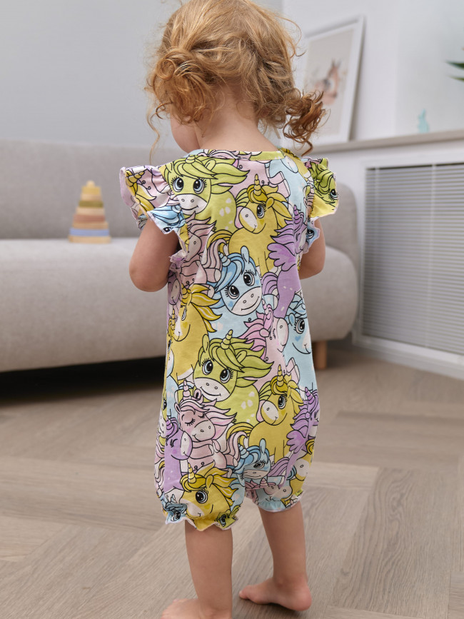 Боди детское с коротким рукавом, Волшебные единороги