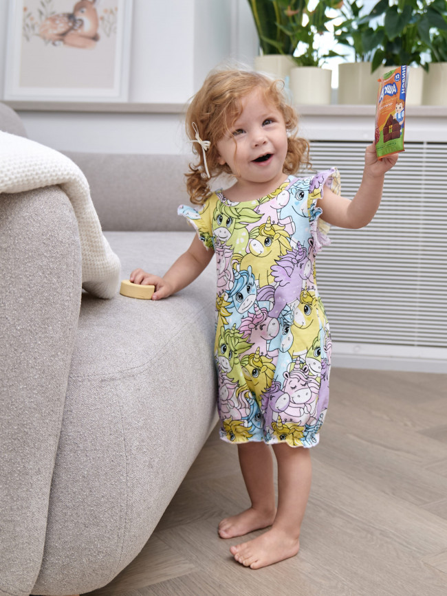 Боди детское с коротким рукавом, Волшебные единороги