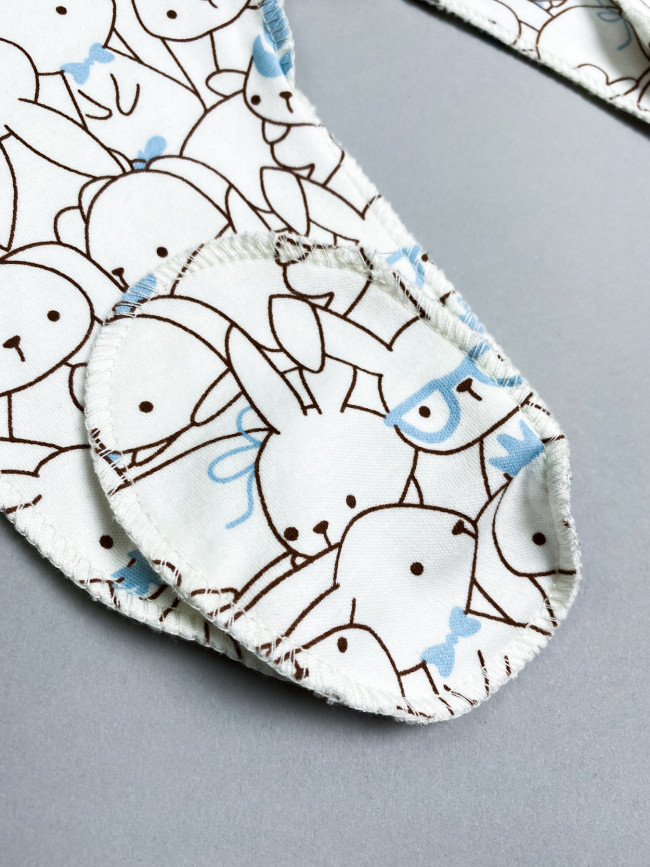 Ползунки детские, голубые, Зайчики Ползунки детские, голубые, Зайчики