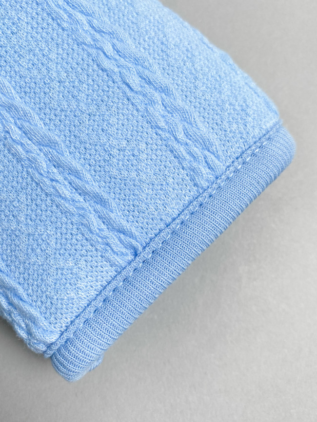 Комплект детский на синтепоне, голубой, Вязаный микс Комплект детский на синтепоне, голубой, Вязаный микс