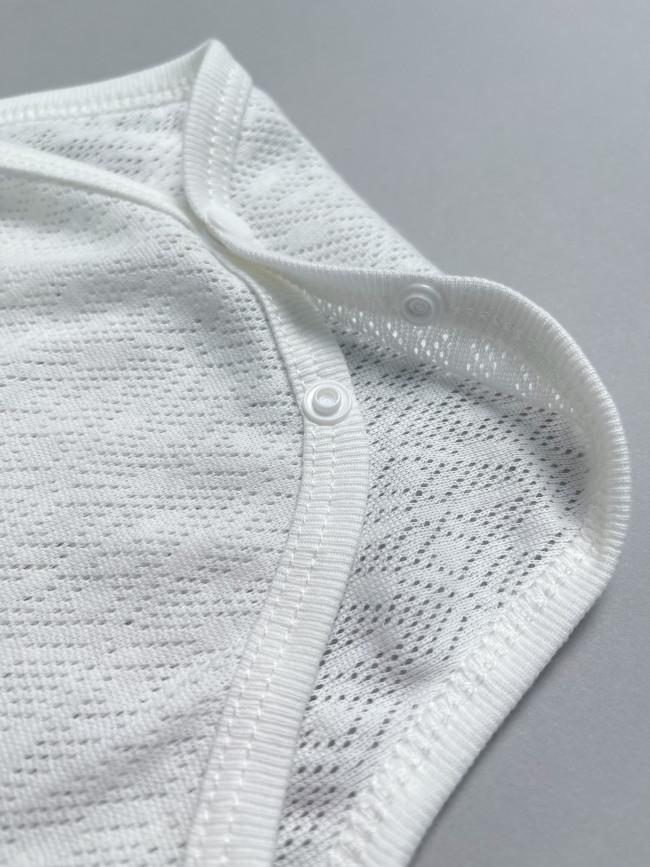 Боди детский с длинным рукавом, Пушинка, молочный