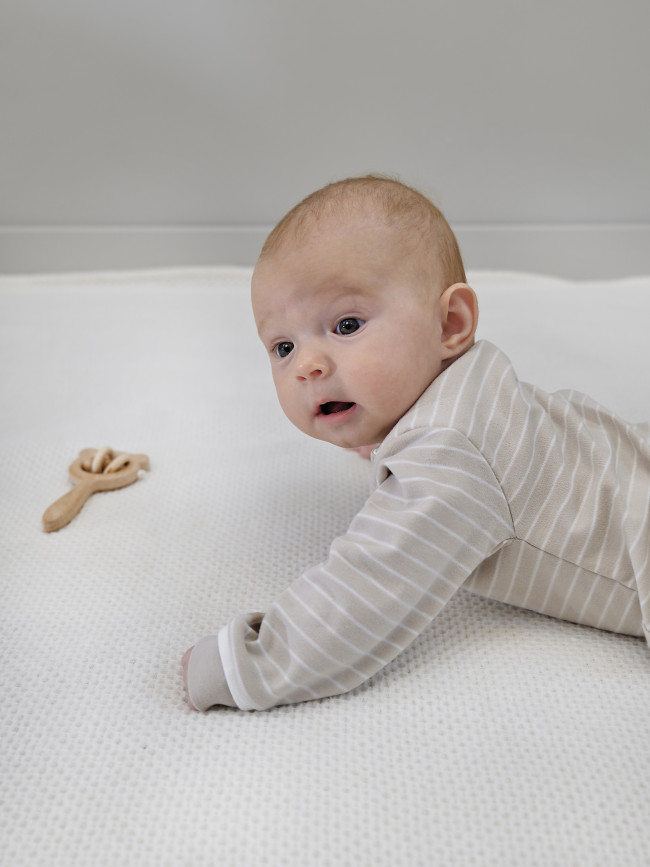 Боди детский, бежевый, Нежная полосочка Боди детский, бежевый, Нежная полосочка