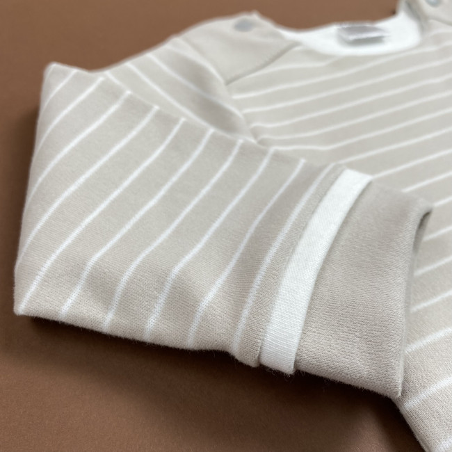 Боди детский, бежевый, Нежная полосочка Боди детский, бежевый, Нежная полосочка