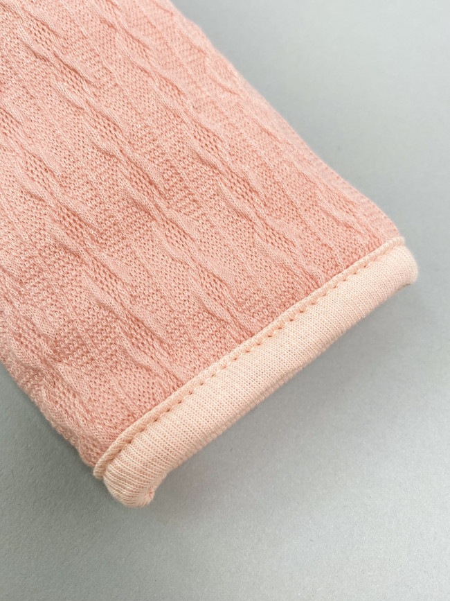 Комплект детский на синтепоне, розовый, Вязаный микс Комплект детский на синтепоне, розовый, Вязаный микс