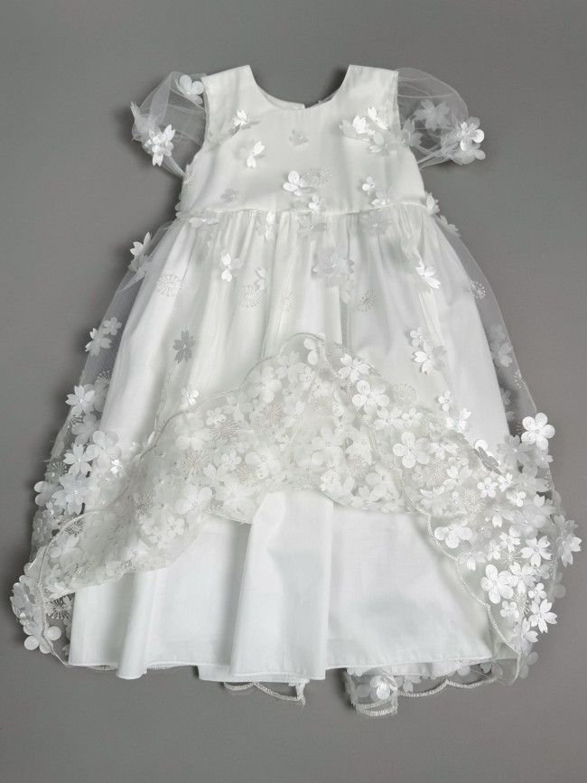 Длинное вечернее белое платье, Фрейзии