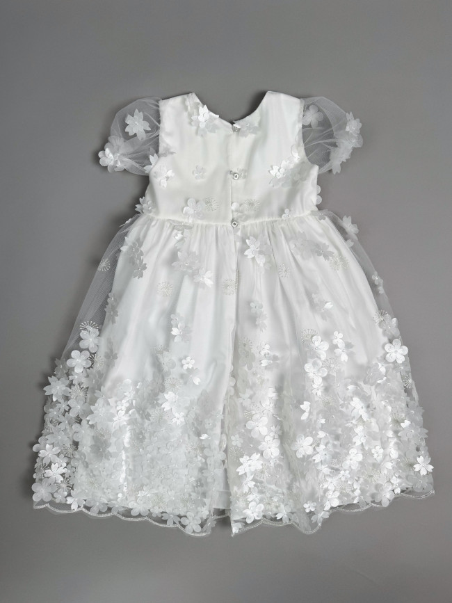 Длинное вечернее белое платье, Фрейзии