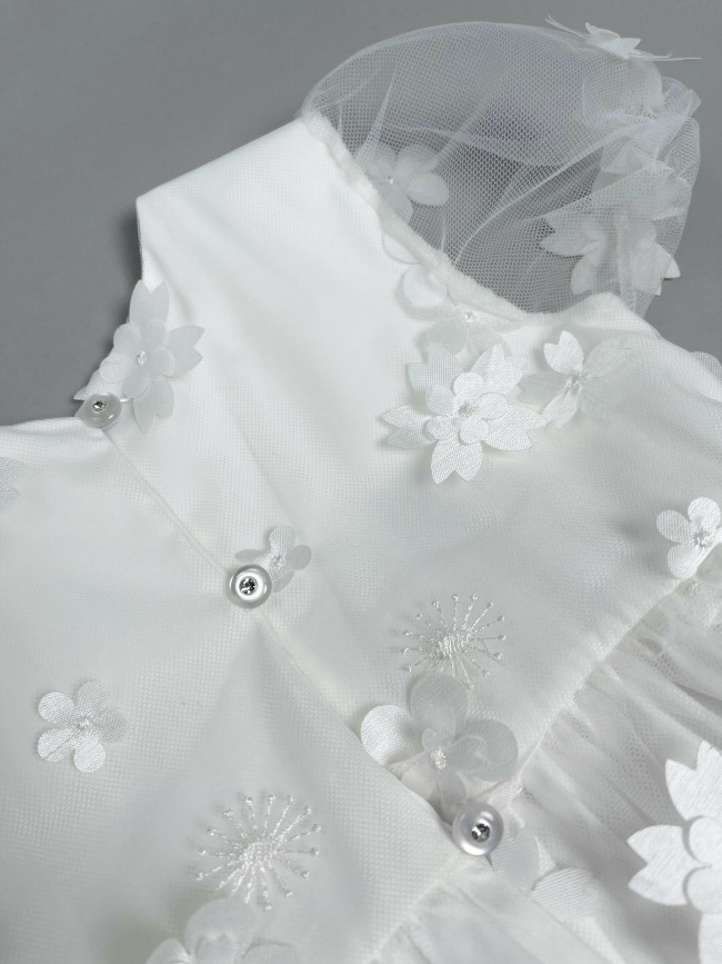 Длинное вечернее белое платье, Фрейзии