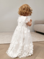 Длинное вечернее белое платье, Фрейзии