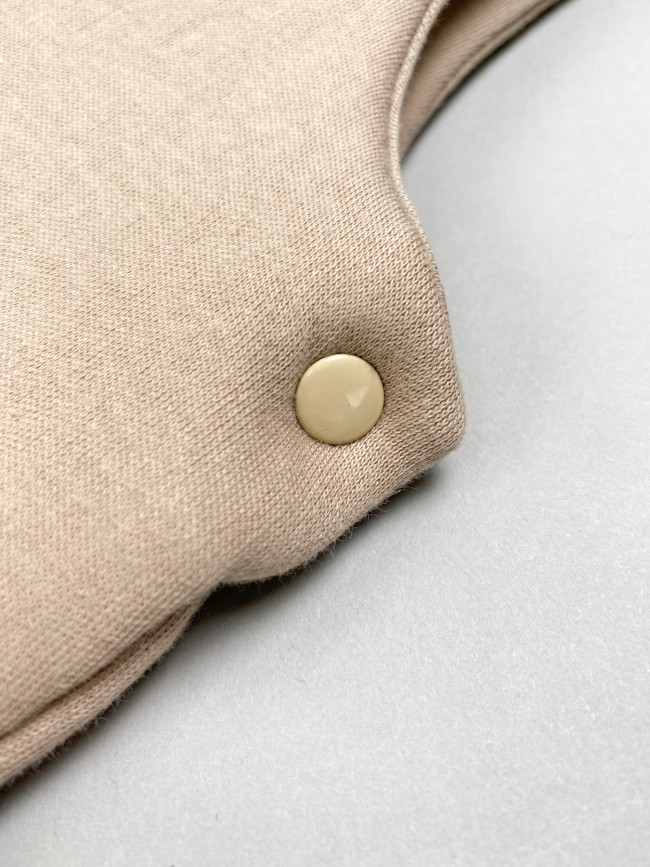 Комплект детский на синтепоне, коричневый, Вязаный микс