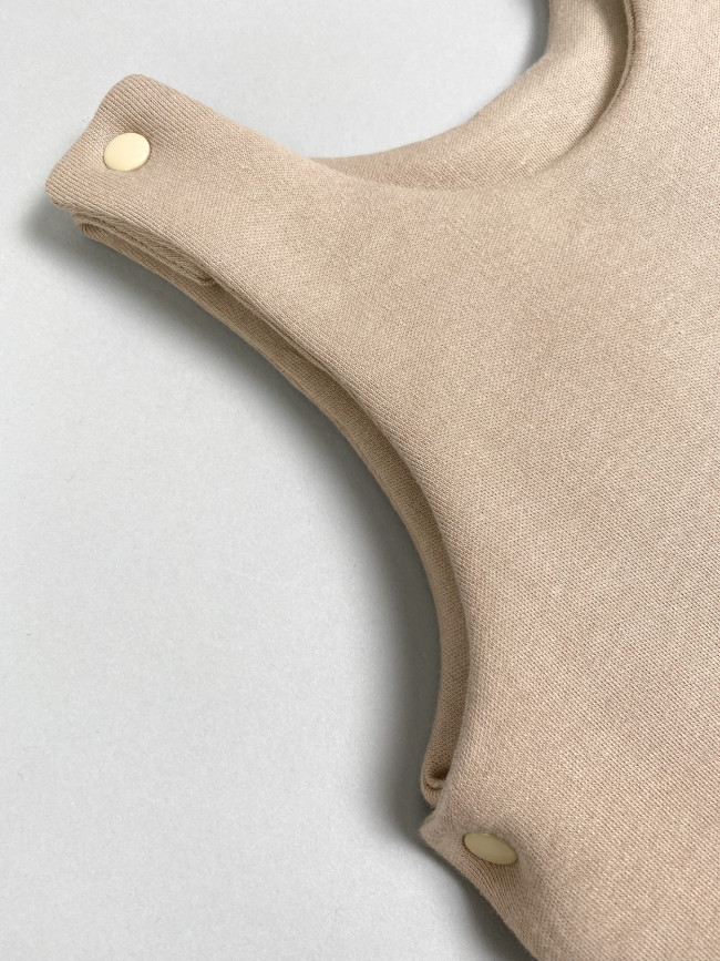 Комплект детский на синтепоне, коричневый, Вязаный микс