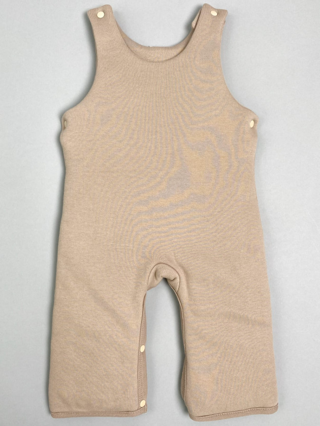 Комплект детский на синтепоне, коричневый, Вязаный микс