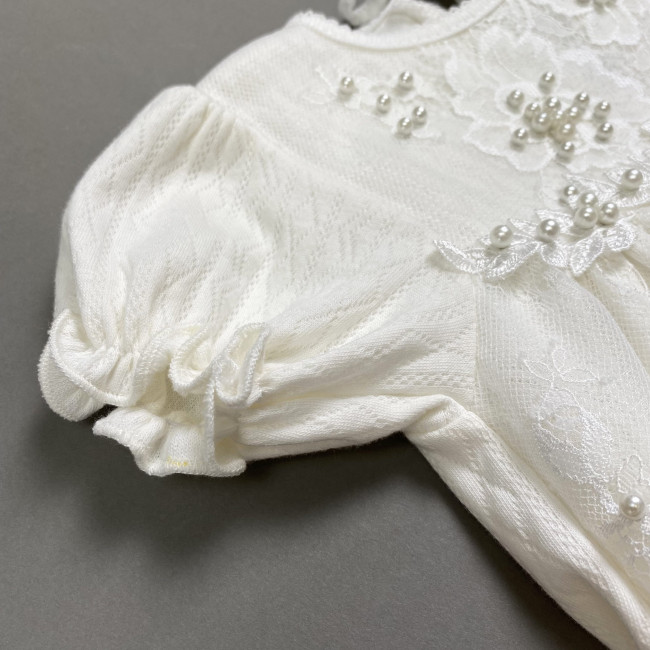 Нарядное молочное платье, Нежный букет Нарядное молочное платье, Нежный букет