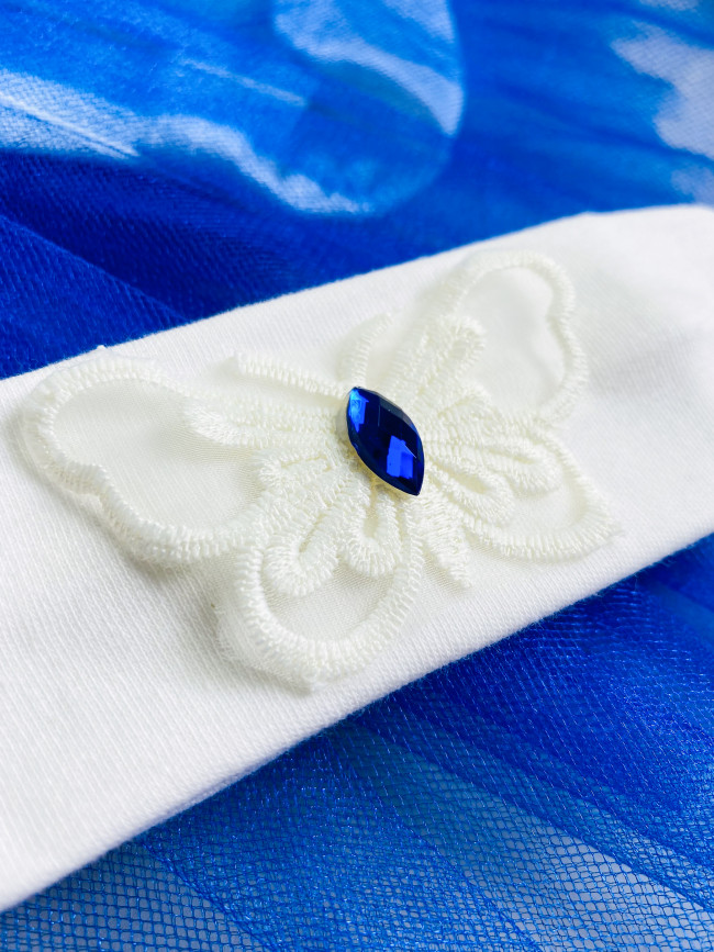 Боди-платье с повязкой, Васильковая фея