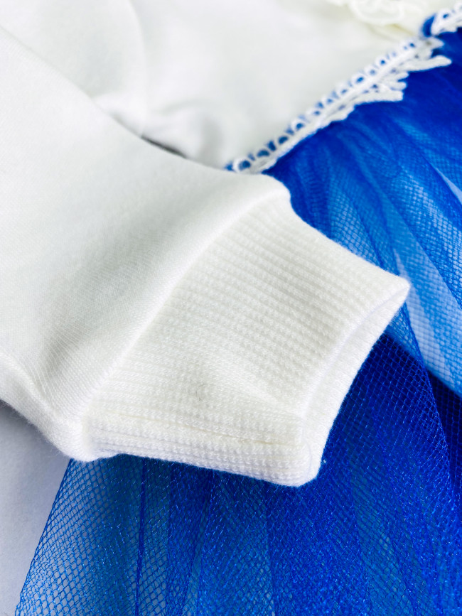 Боди-платье с повязкой, Васильковая фея