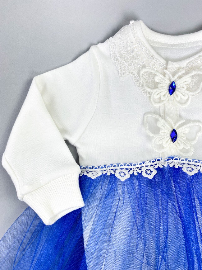 Боди-платье с повязкой, Васильковая фея