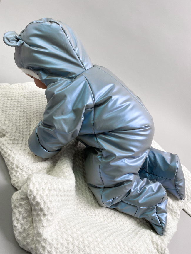 Комбинезон утепленный, серый, Монклер