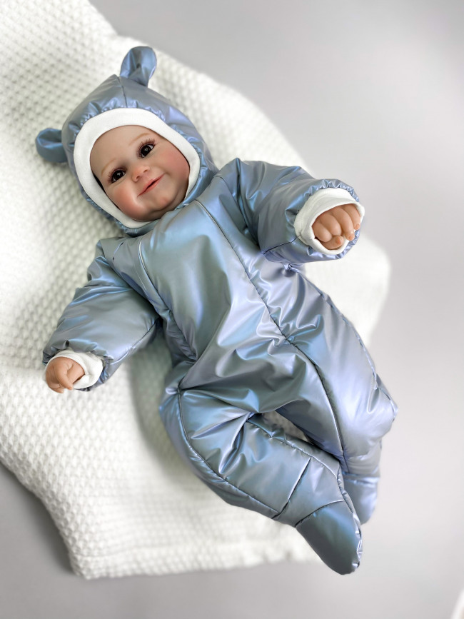 Комбинезон утепленный, серый, Монклер