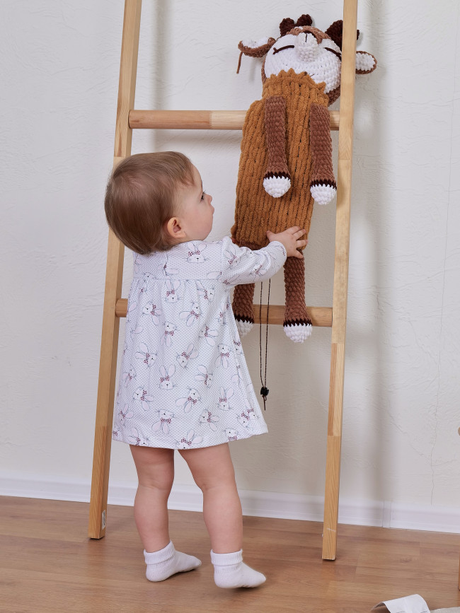 Боди-платье, Зайка с бантом