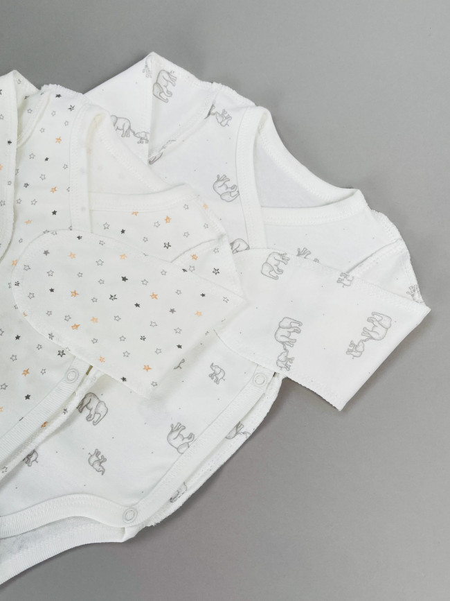 Комплект детских боди с длинным рукавом, Лимпопо, Милый слоник