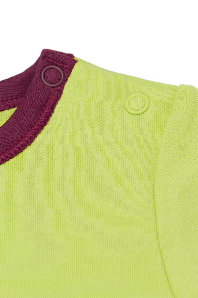 Боди детский, с коротким рукавом, зеленый, Ми-Ми-Мишки  Боди детский, с коротким рукавом, зеленый, Ми-Ми-Мишки