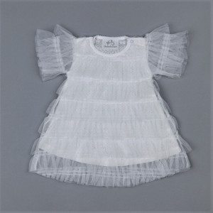 Нарядное белое платье, Рюши Нарядное белое платье, Рюши