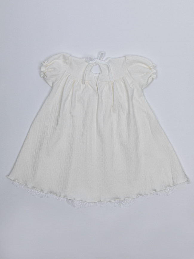 Нарядное молочное платье, Нежный букет с бабочками Нарядное молочное платье, Нежный букет с бабочками