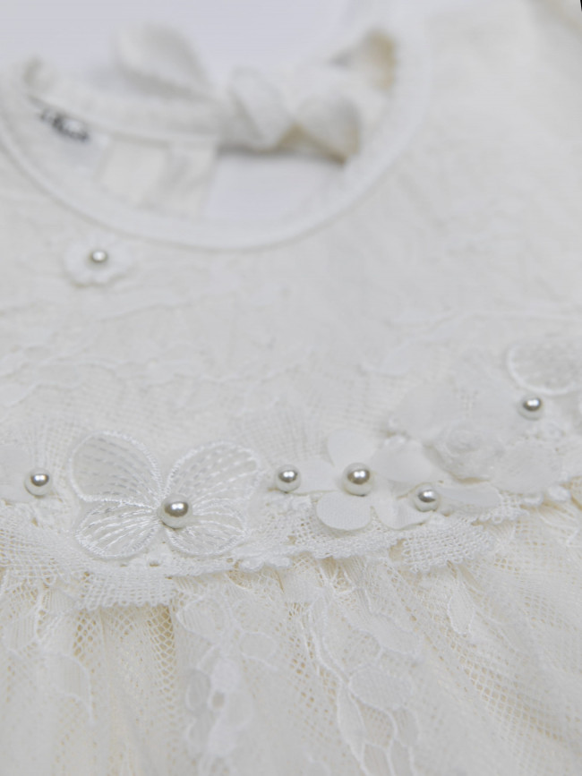 Нарядное молочное платье, Нежный букет с бабочками Нарядное молочное платье, Нежный букет с бабочками