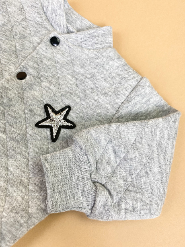 Костюм спортивный с шапкой, серый, Звездочка