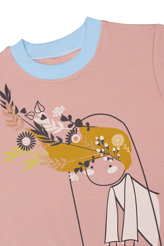 Толстовка детская, розовая, Осенний лес Толстовка детская, розовая, Осенний лес