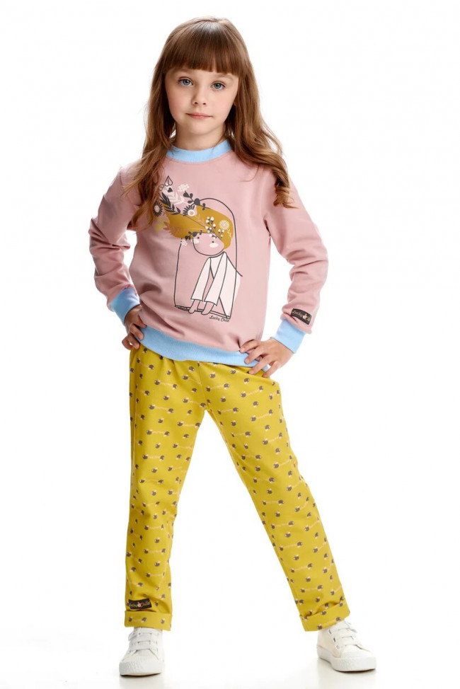 Толстовка детская, розовая, Осенний лес Толстовка детская, розовая, Осенний лес