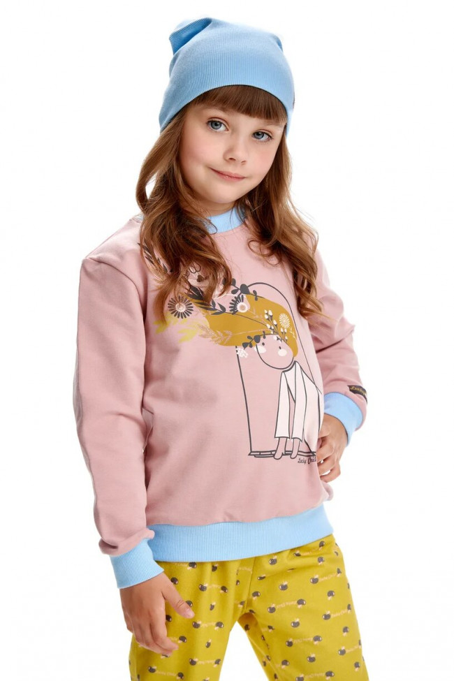 Толстовка детская, розовая, Осенний лес Толстовка детская, розовая, Осенний лес