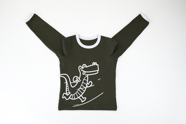 Лонгслив, хаки, Крокодил